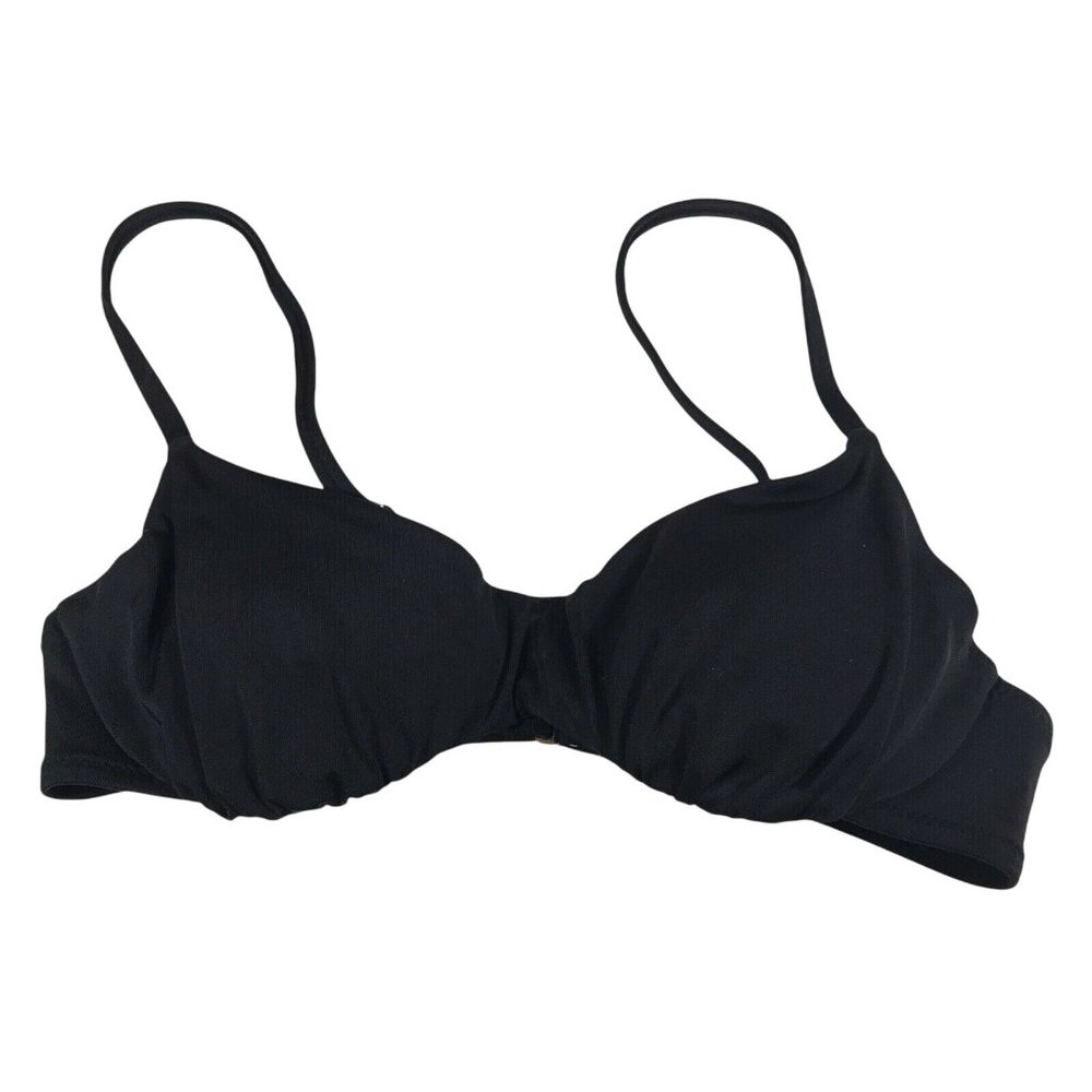 Shade And Shore Womens Size 32B Swim Top Adjustable Straps Black New Without Tag